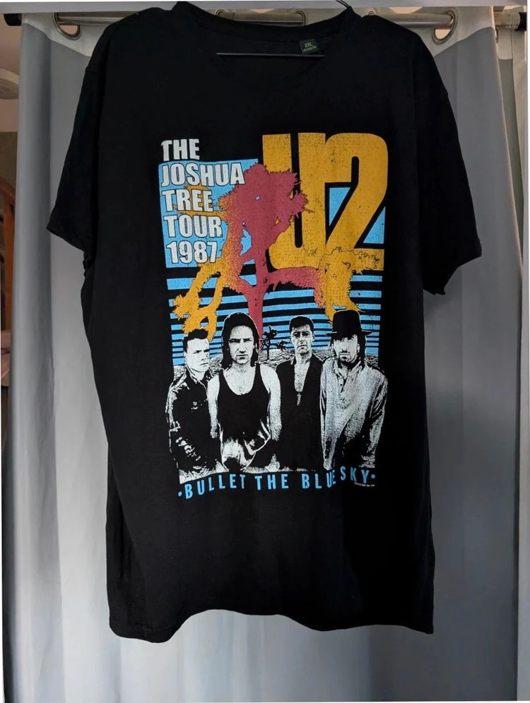 Unbranded U2 Joshua Tree Tour 1987 Graphic T Shirt XXL Band Tee Rock Merch product image