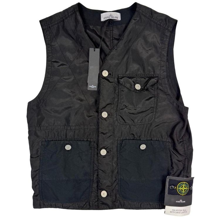 Stone Island Polyester Tela David Light-TC Vest Jacket image 1