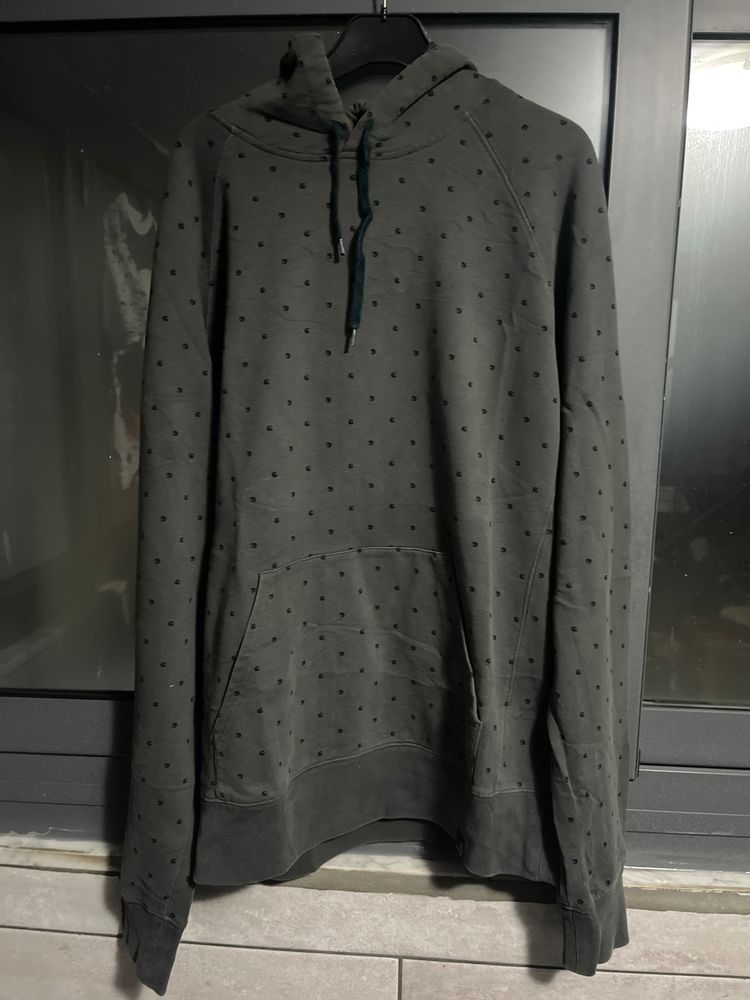 Carhartt Grey Hoodie With Black Polka Dots