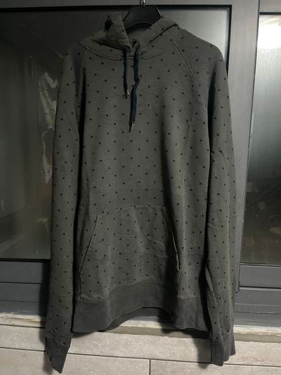 Carhartt Grey Hoodie With Black Polka Dots