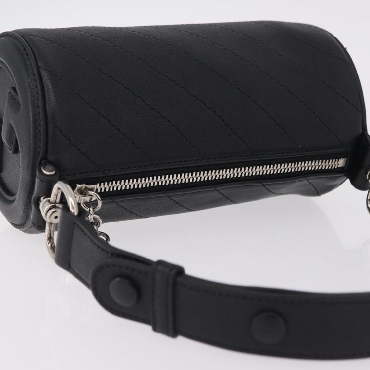 GUCCI Blondy Shoulder Bag Leather Black Silver 700170 Auth 210996V - Jerrillo image 6