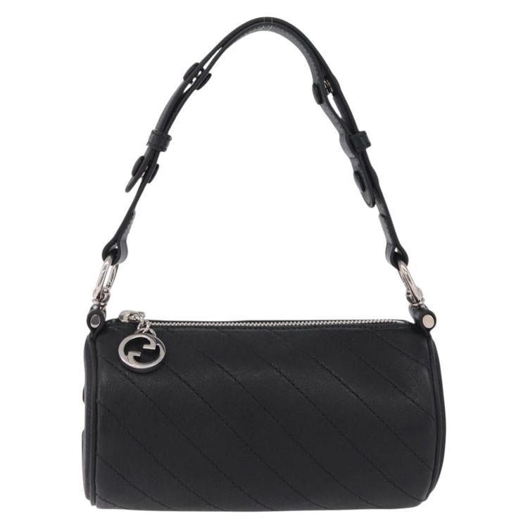 GUCCI Blondy Shoulder Bag Leather Black Silver 700170 Auth 210996V - Jerrillo image 2