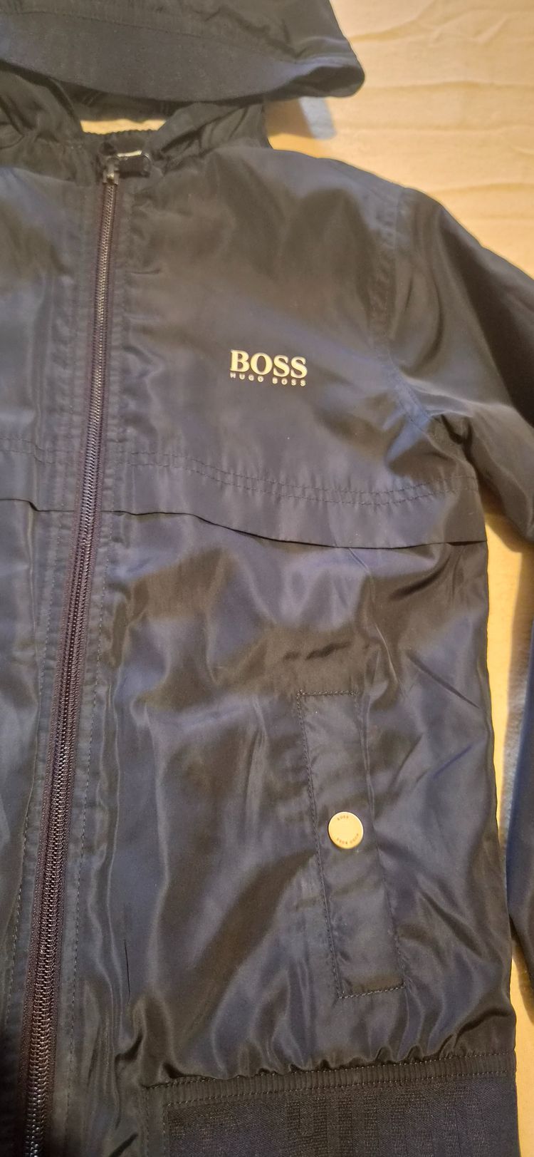 BOSS Kids Hugo Boss Navy Blue Hooded Jacket boys age 8 years product image