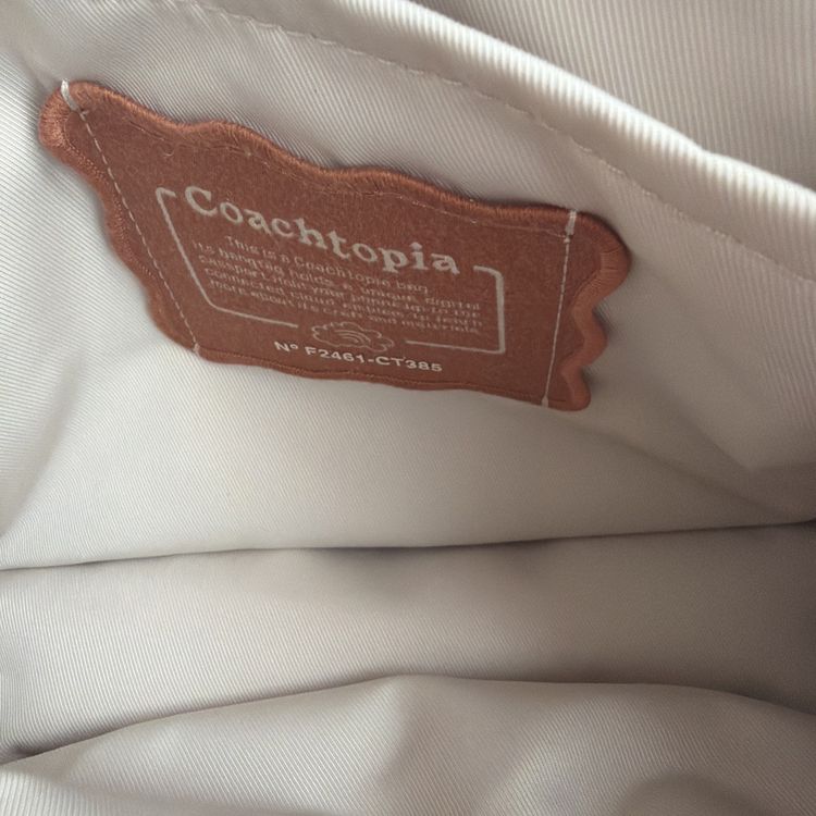 Coach Coachtopia Loop Mini Tote Beige BNWT imagen 4
