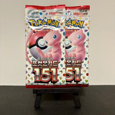 2 x Pokémon 151 (sv2a Korean) Booster Packs