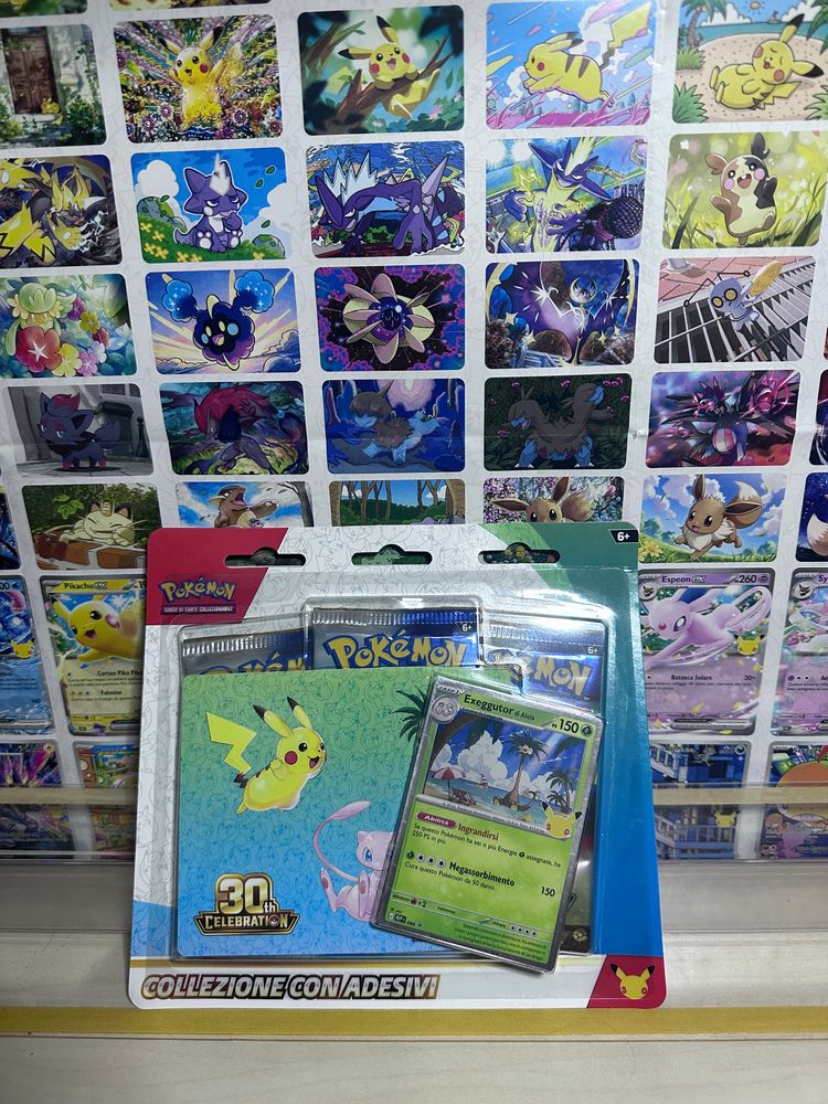 Blister 3 bustine + Carta promo e adesivi 30° anniversario 