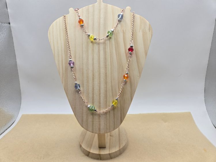 Lbgtq Colorful Bead Necklace And Bracelet Set image 1