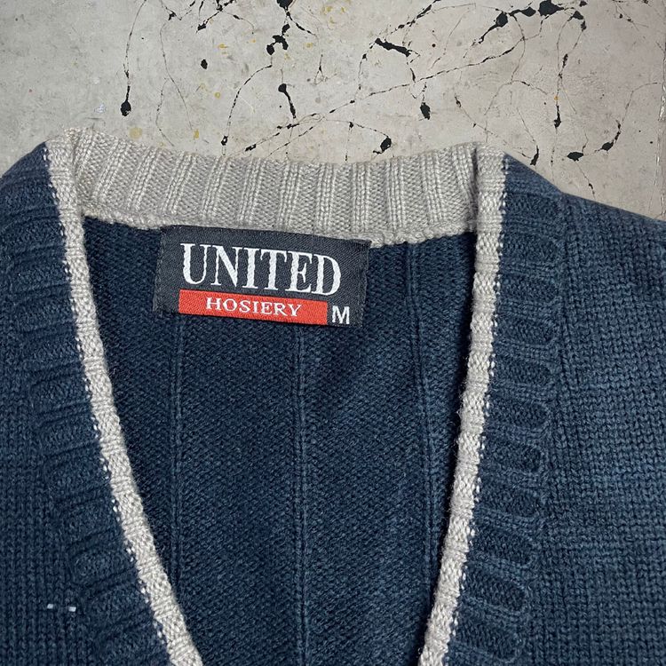 Vintage Navy Knit Vest 3