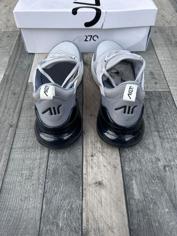Nike Air Max 270 Trainers ‘Grey Fog Team Orange’ - Size UK 9.5  9
