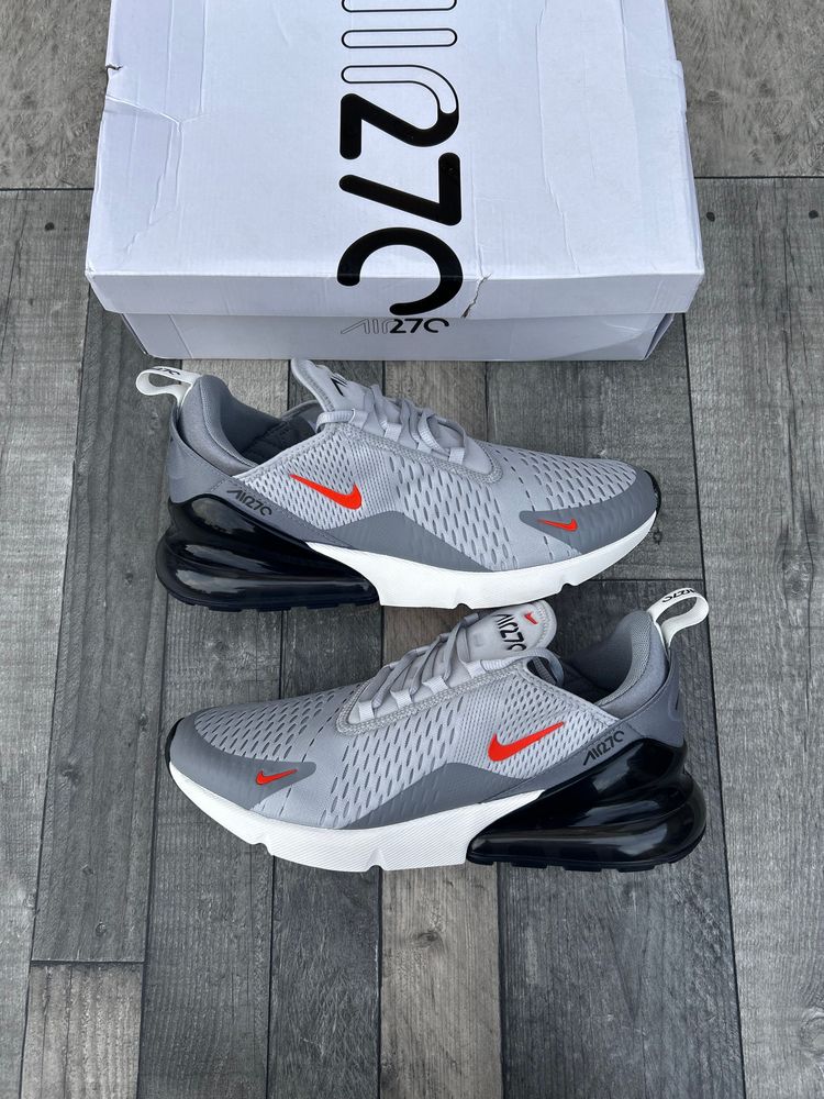 Nike Air Max 270 Trainers ‘Grey Fog Team Orange’ - Size UK 9.5  3