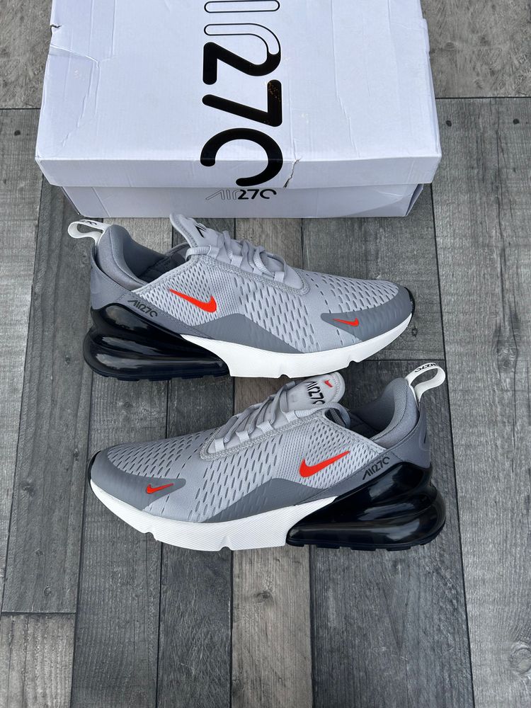 Nike Air Max 270 Trainers ‘Grey Fog Team Orange’ - Size UK 9.5  4