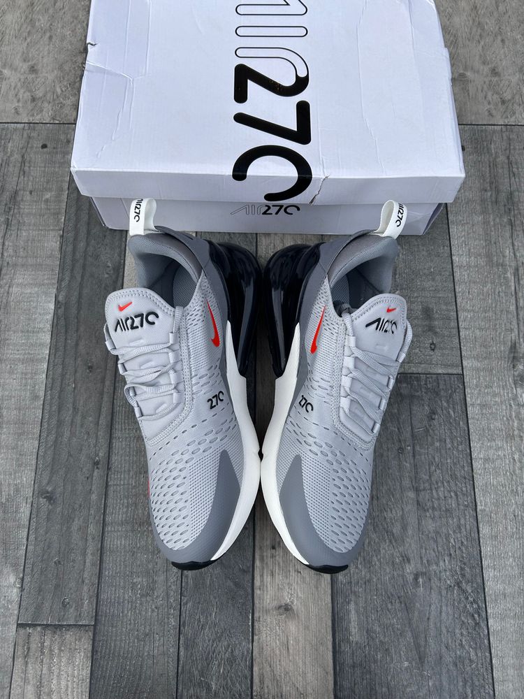 Nike Air Max 270 Trainers ‘Grey Fog Team Orange’ - Size UK 9.5  7