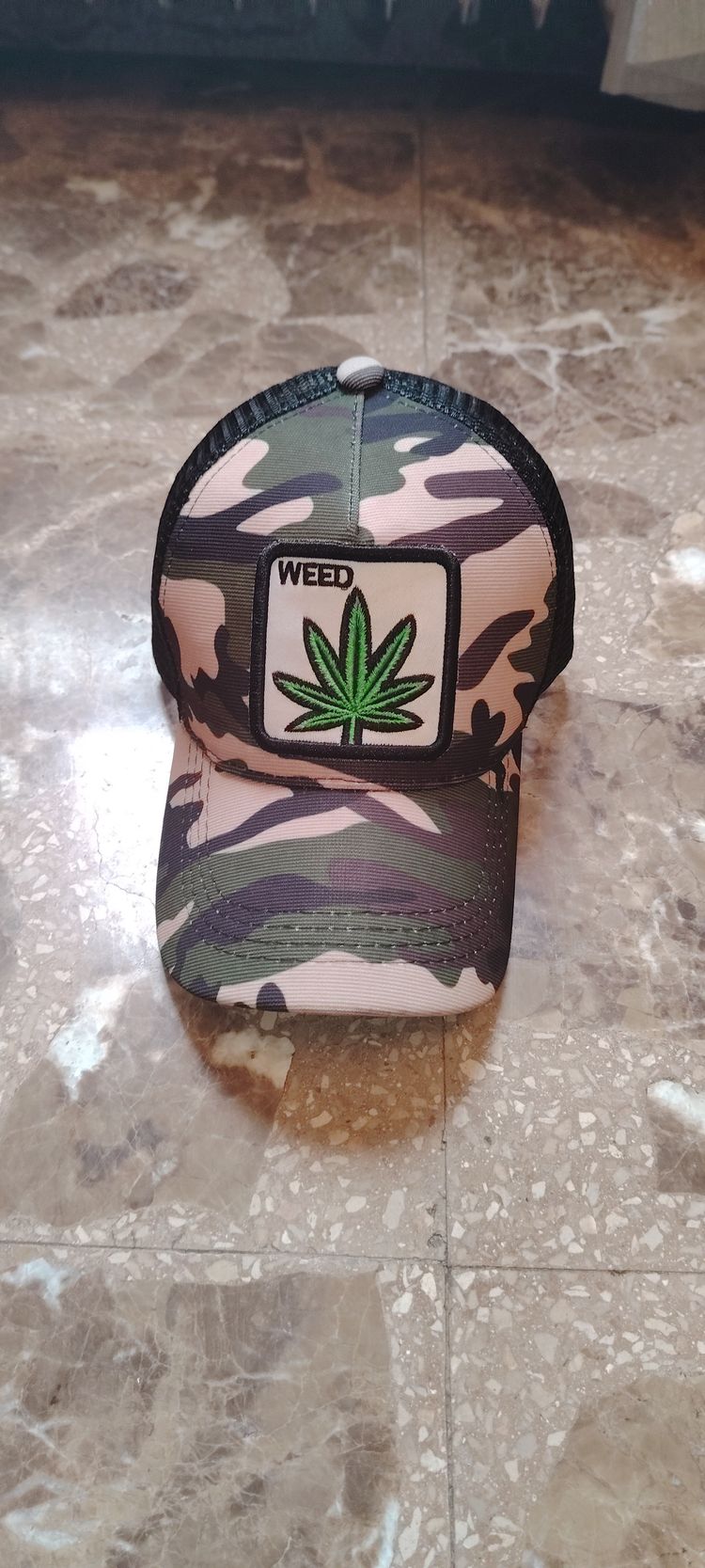 Leaf Camouflage Cap With Weed Leaf Patch product image