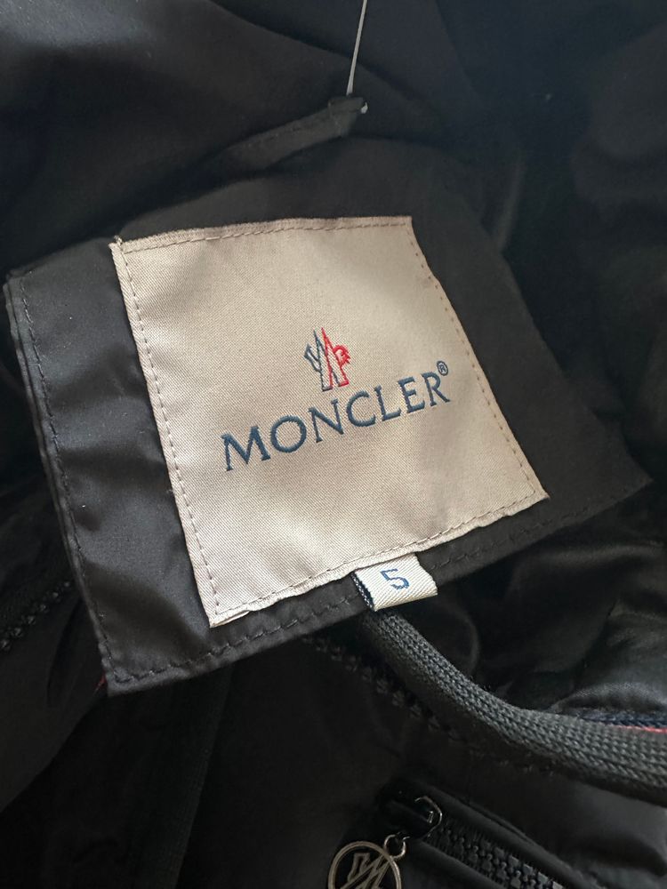 Moncler Woman Black Padded Long Coat (L/XL) imagen 5