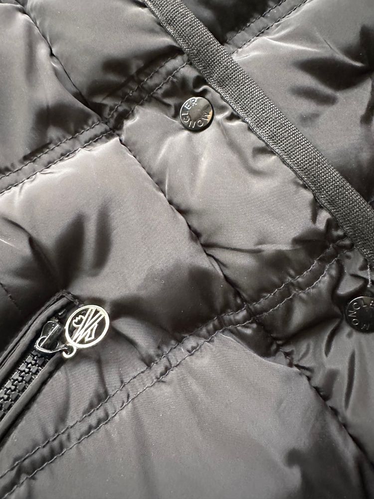 Moncler Woman Black Padded Long Coat (L/XL) imagen 3