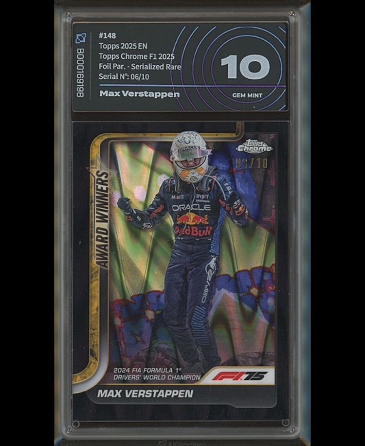 Topps Chrome F1 2025 Max Verstappen Award Winners Trading Card image 5