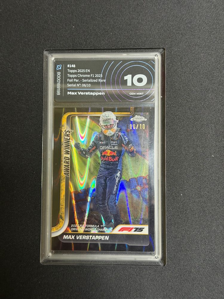 Topps Chrome F1 2025 Max Verstappen Award Winners Trading Card image 1