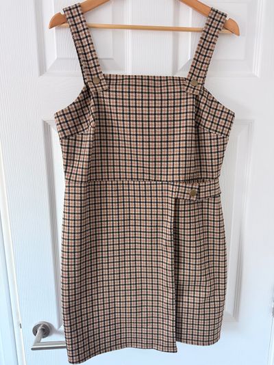 George Brown Check Pinafore Dress