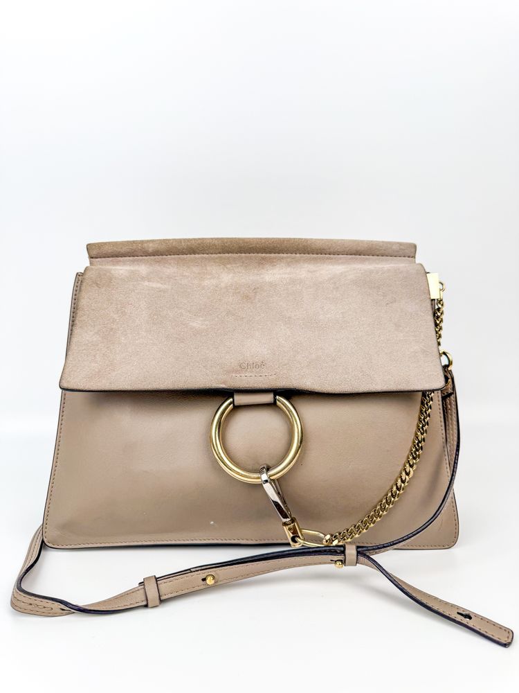Chloé Chloé Beige Leather And Suede Shoulder Bag product image