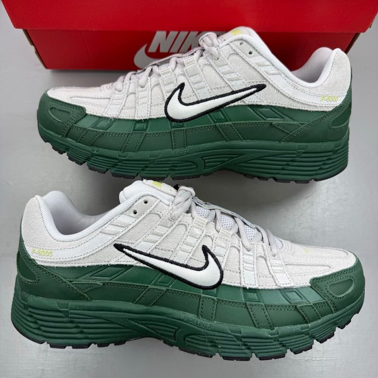 Nike P-6000 Size UK 9 PRM Vast Grey Green Fir Men's Trainers IF0668-001 image 1