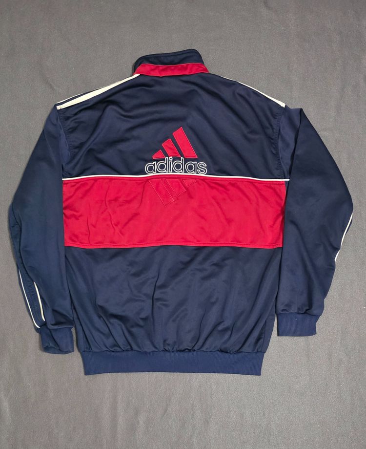Chaqueta Adidas Vintage 90s / Y2K - Azul Marino y Rojo - Talla XL image 1