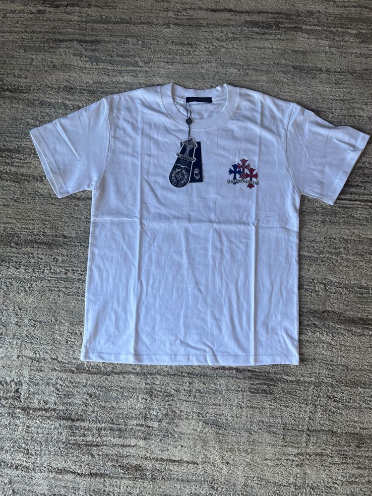 White Graphic T-Shirt chrome hearts 