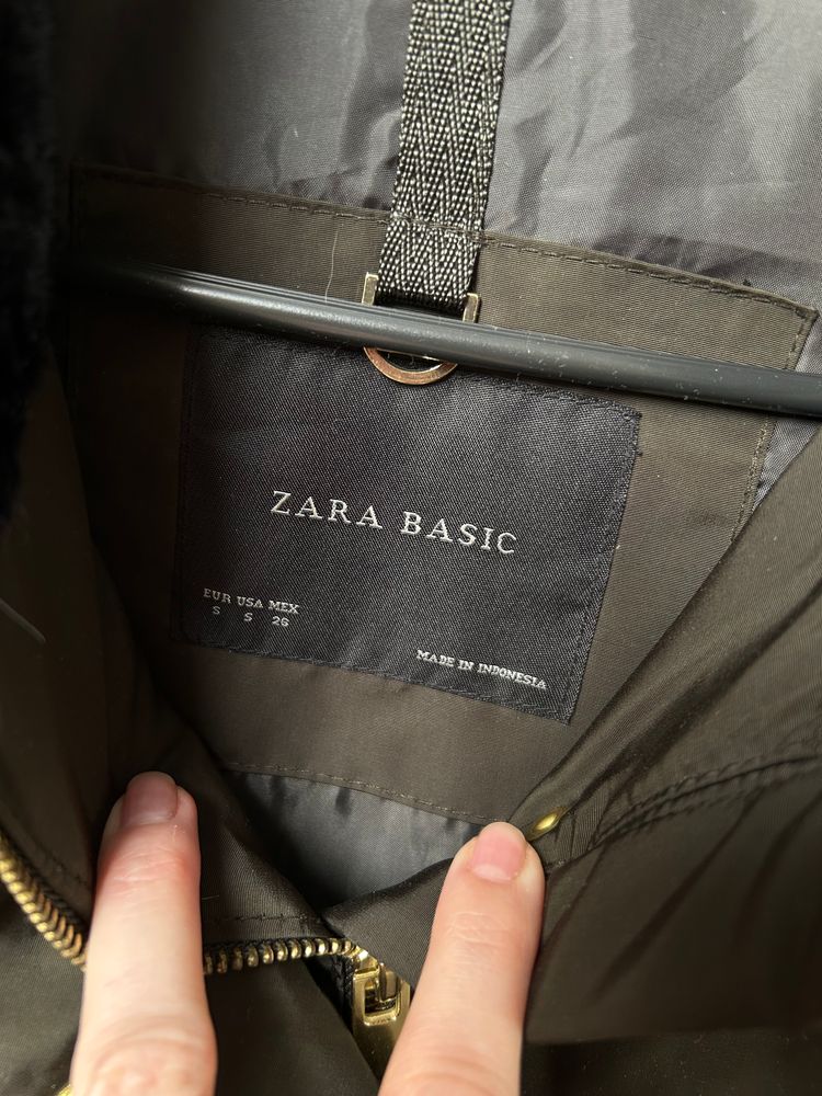 Zimowa kurtka zara puchowa ocieplana ciepła | Zara Basic women's padded jacket 4