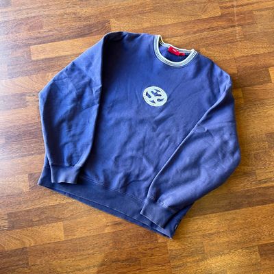 Supreme Double S Crewneck Washed Navy Taglia L (Usata)