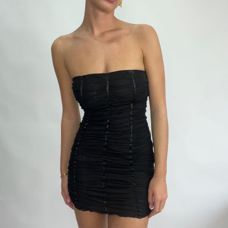 extra small black sofia dress image 4