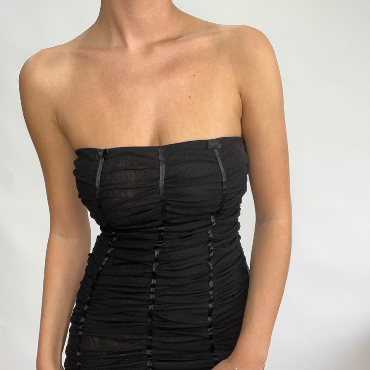 extra small black sofia dress image 5