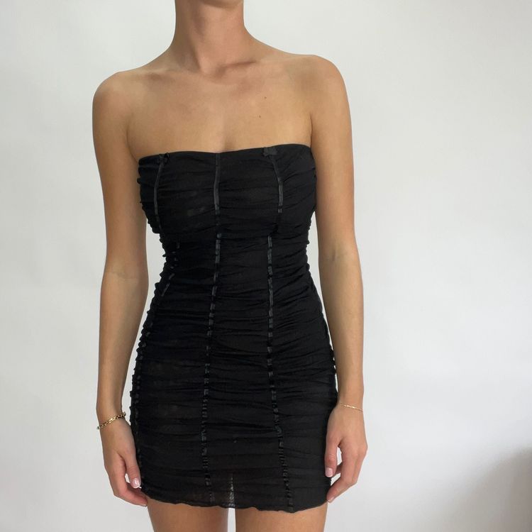 extra small black sofia dress image 2