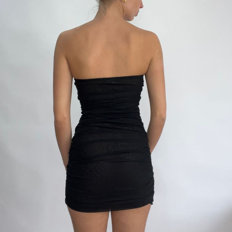 extra small black sofia dress image 6