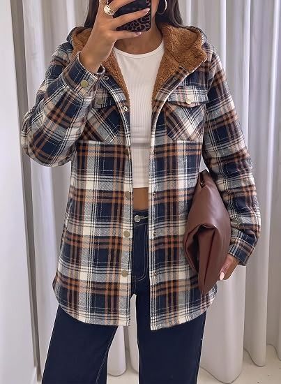 Sherpa Adventure Gear Plaid Hooded Jacket With Sherpa Lining product image