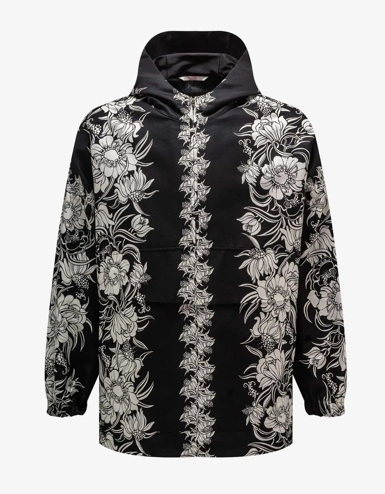 Valentino Valentino Black Street Flowers Daisyland Print Anorak product image
