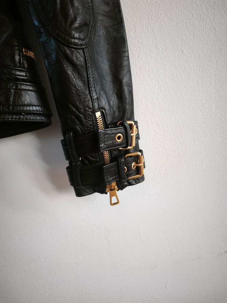 Immagine di Balmain X H&M Black Leather Jacket 9