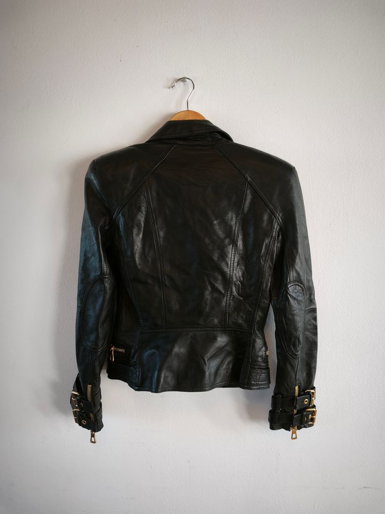 Immagine di Balmain X H&M Black Leather Jacket 2