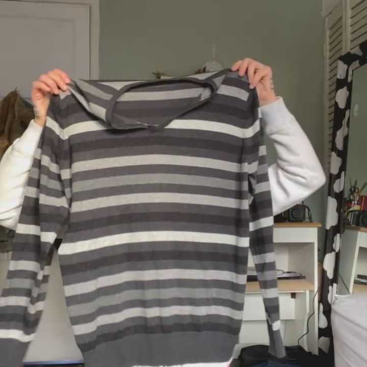 Other mens grey striped v neck product image