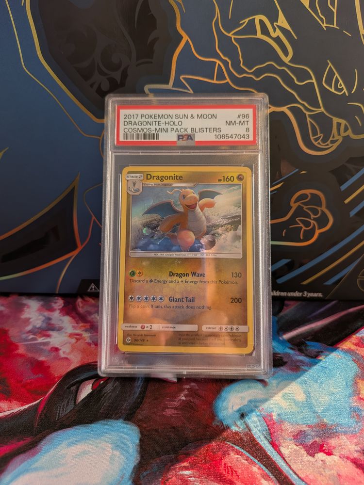 POKÉMON TGC 2017 Pokemon Sun & Moon Dragonite Holo PSA 8