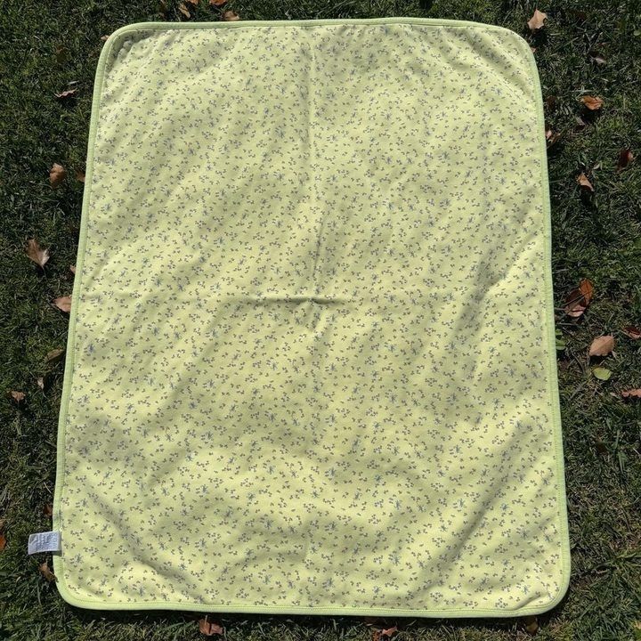 Yellow Floral Baby Blanket image 2