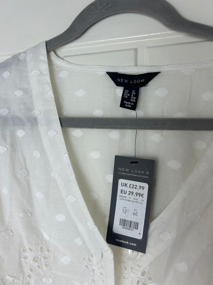 New Look white blouse obraz 2