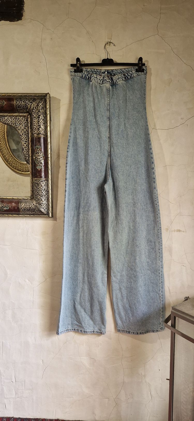 Zara Zara Light Blue Wide-Leg Jumpsuit  product image
