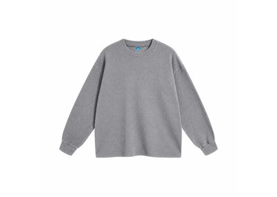 UNBRANDED VISION LIGHT GREY WAFFLE SWEATSHIRT