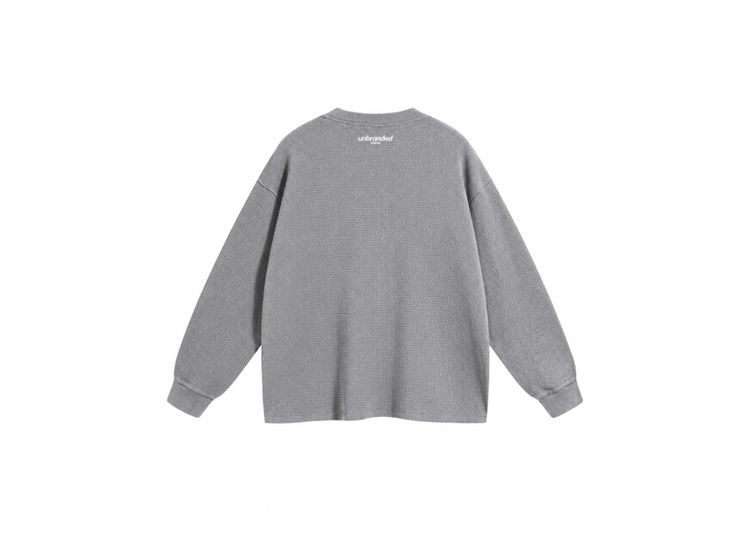 Immagine di UNBRANDED VISION LIGHT GREY WAFFLE SWEATSHIRT 3
