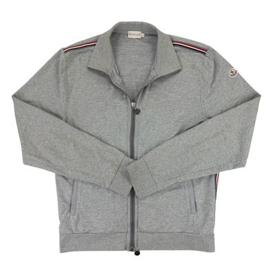 Moncler Men’s Maglia Grey Zip-up Cardigan - Large Slim