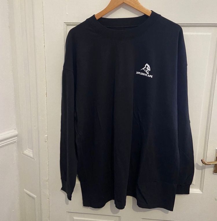 Black Long Sleeve Shirt With Xplosive Ape Logo XL 