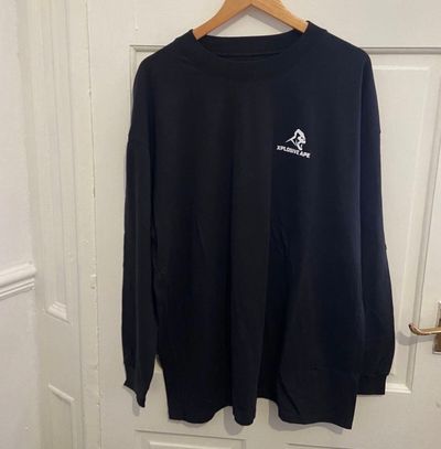 Black Long Sleeve Shirt With Xplosive Ape Logo XL
