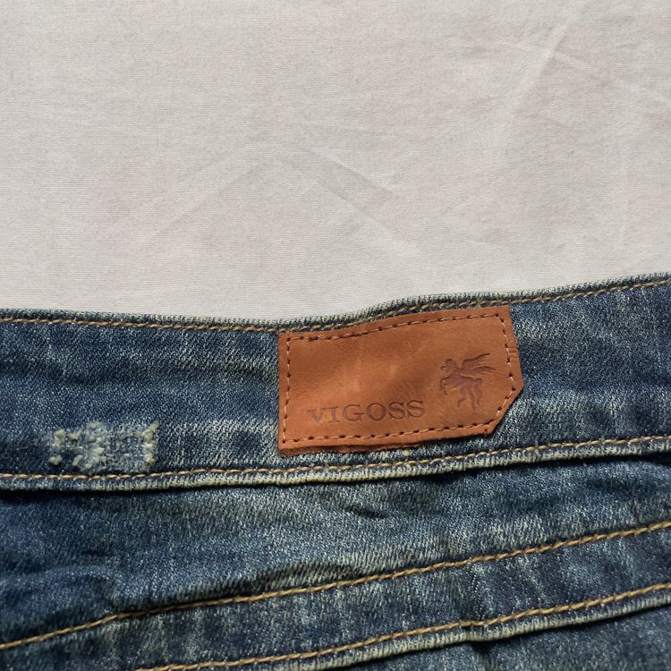 2000s Vigoss Embroidered 2000s  Denim Mini Skirt image 6