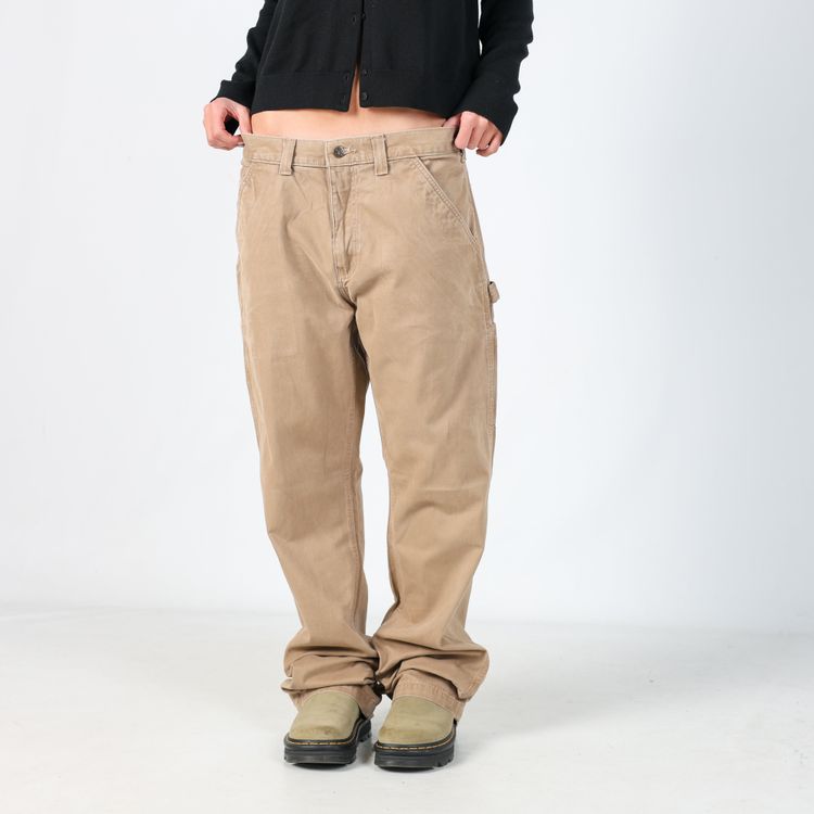 Tan y2ks Carhartt Denim Carpenter Jeans Pants (34x34) 3