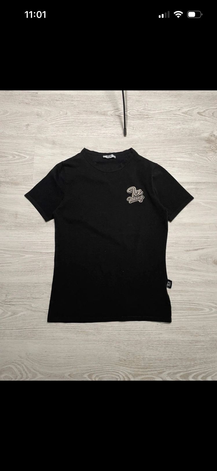 Black Short Sleeve T-Shirt Iceberg 