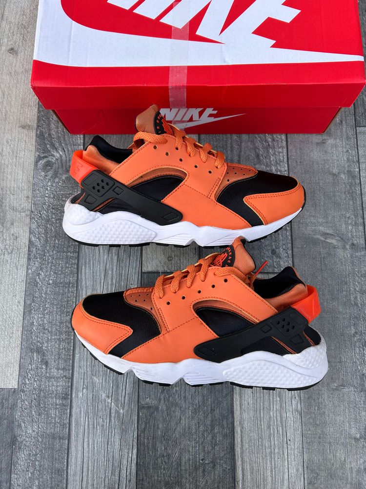 Nike Air Huarache Trainers - ‘Hot Halloween Orange’ - Size UK 7 (Pre-Loved)